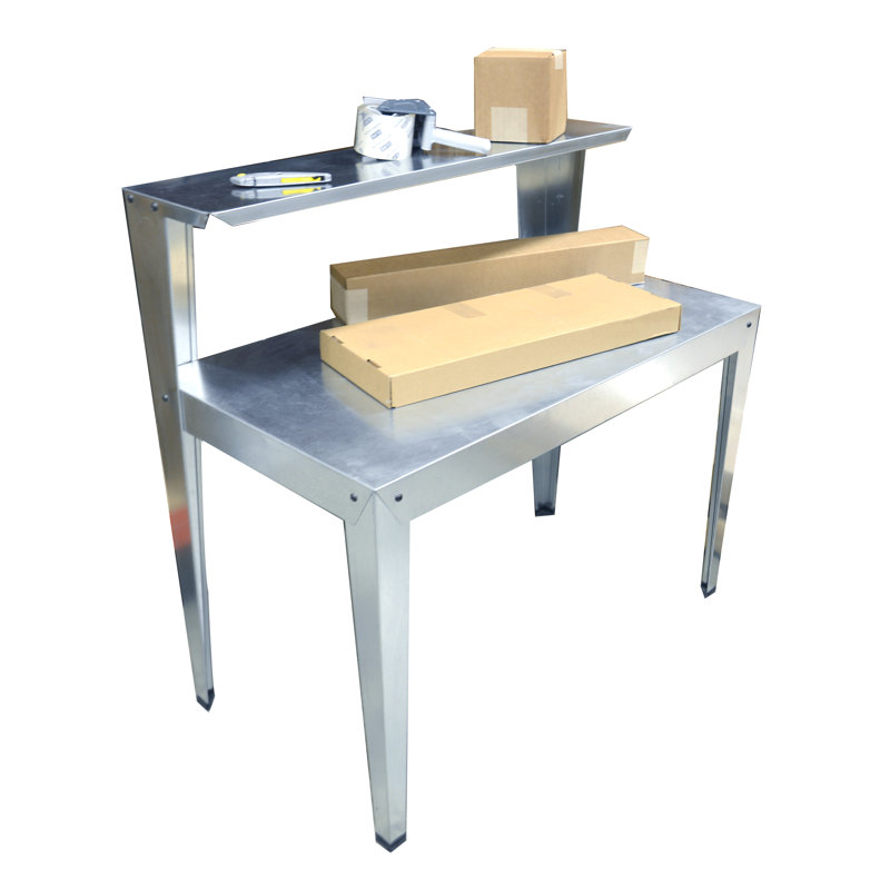 PolyTex Heavy Duty 2 Shelf MultiUse 44"W Steel Workbench & Reviews